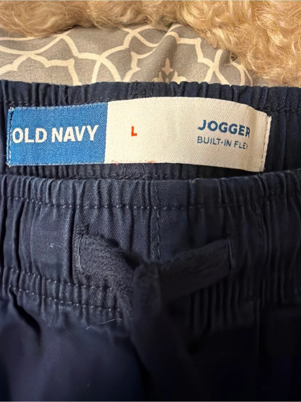 Lot of 2 Old Navy Built-In Flex Jogger Shorts - Navy & Gray - Size Large